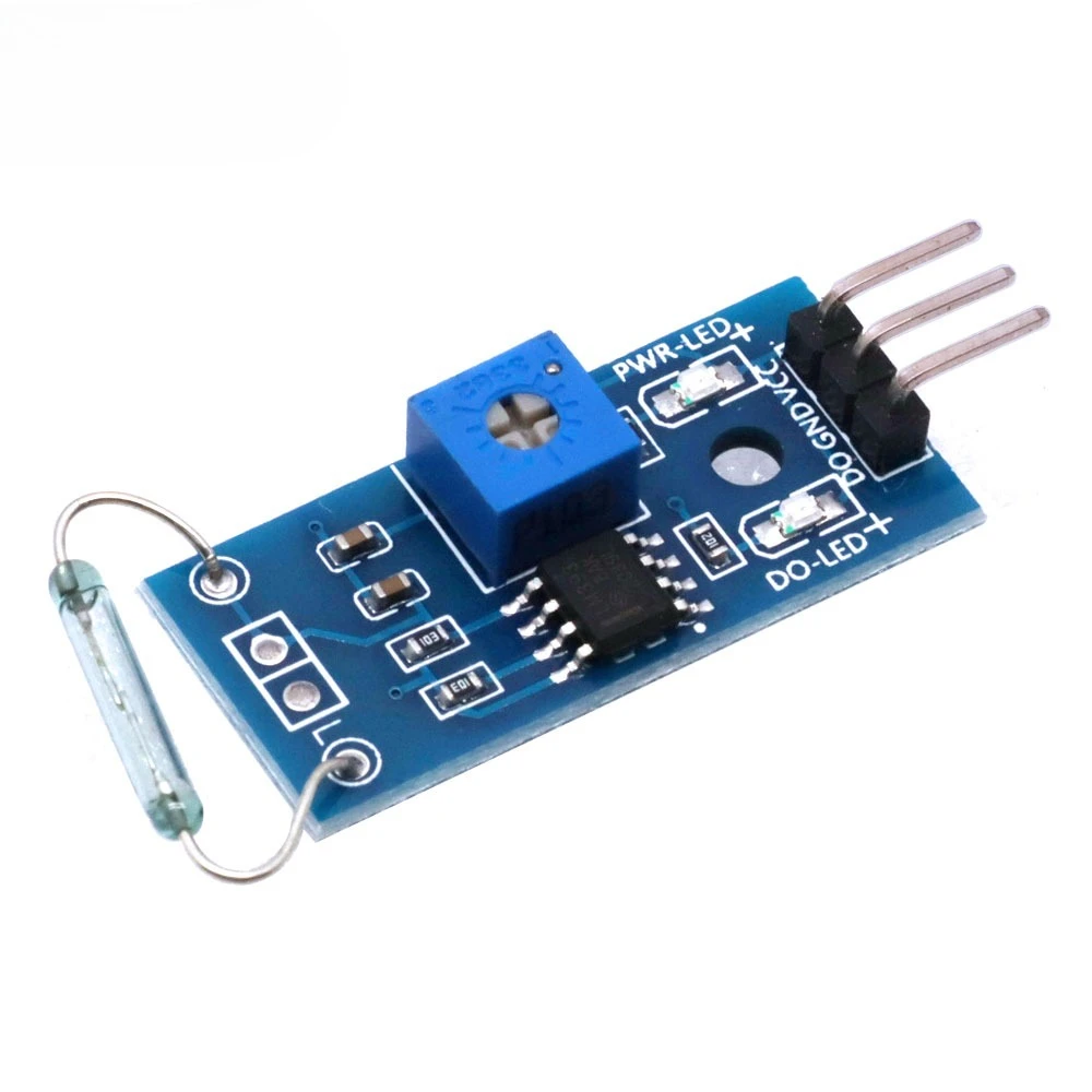 1PCS/5PCS  G123-08 LM393 Reed Sensor Module Magnetron Module Reed Switch Magnetic Switch for arduino Diy Kit