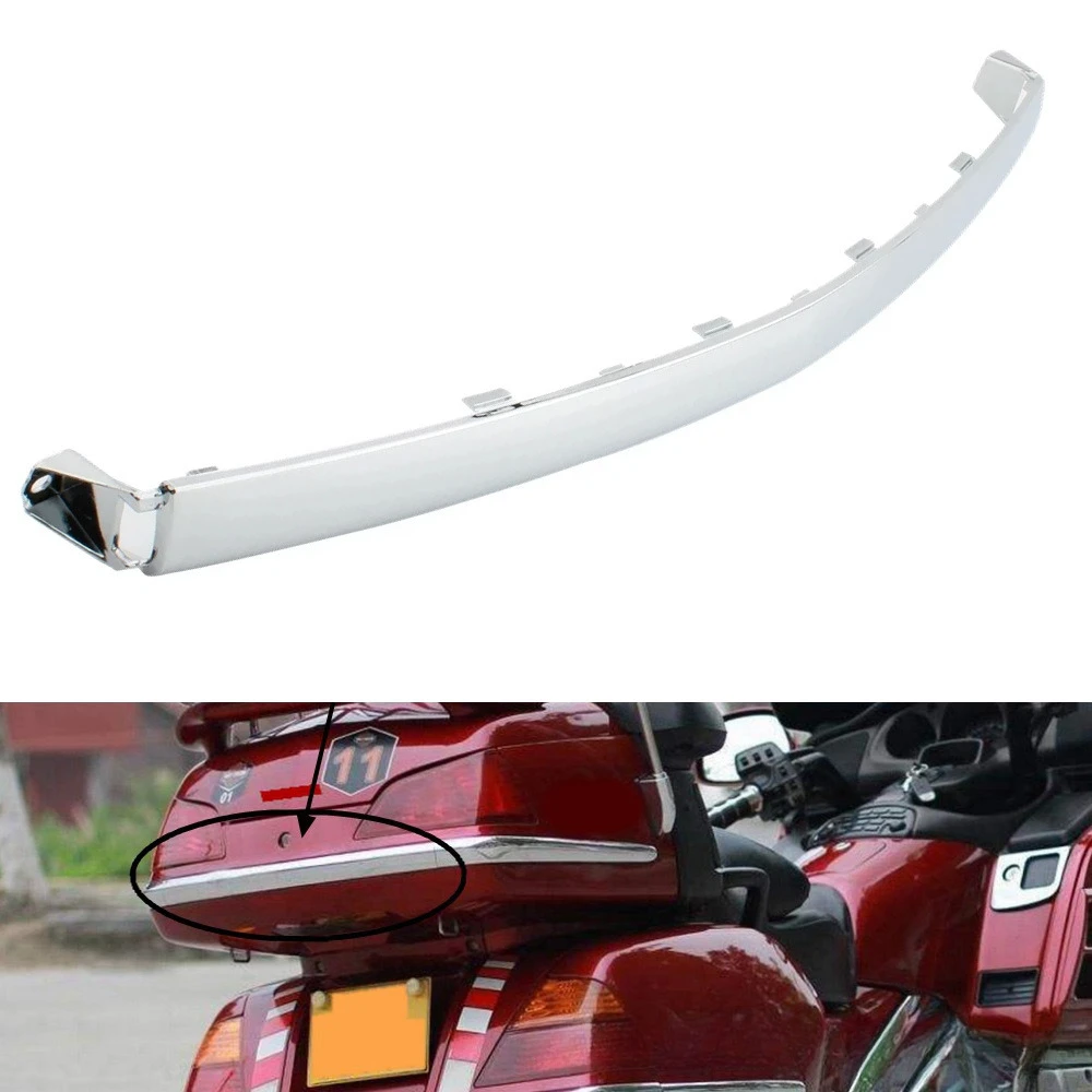 

For Honda Goldwing Gold Wing GL 1800 2001-2011 GL1800 Trunk Saddlebag Center Molding Trim ABS Chrome Motorcycle Accessories
