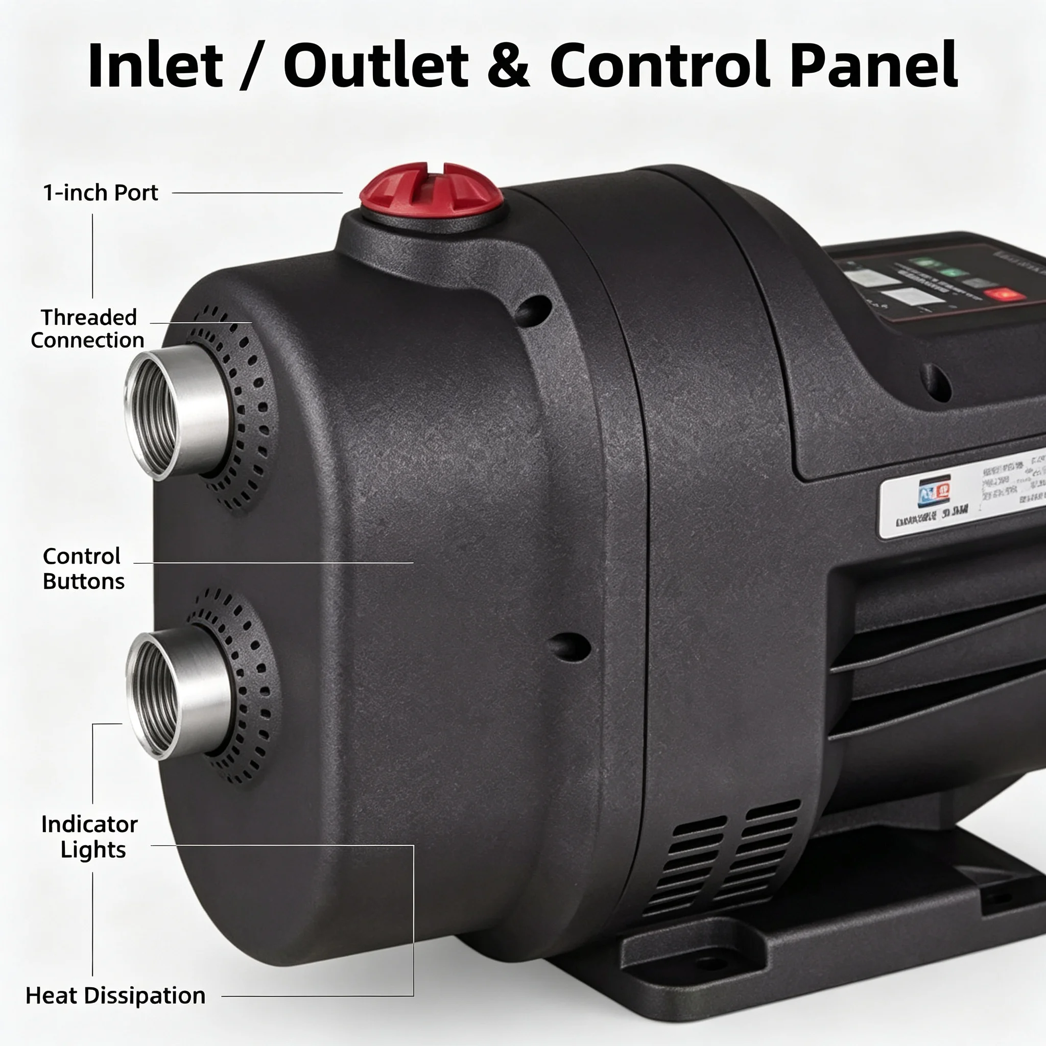 Economical permanent magnet high pressure variable frequency automatic multi-stage booster pump stainless steel view 5