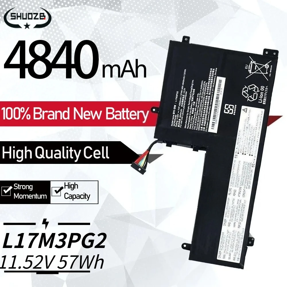 Nueva batería L17M3PG1 L17M3PG2 para Lenovo Legion Y530 Y540 Y540-15IRH Y530-15ICH Y7000 Y730 Y7000P L17C3PG2 L17M3PG3 L17C3PG1