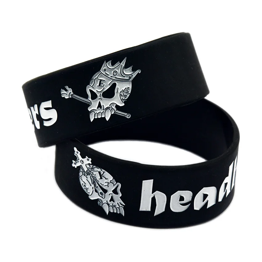 Individuelles Logo Silikon-Armband Ein Zoll Breites Armband Umweltfreundliches Ungiftiges Gummi-Armreif – Detail 10