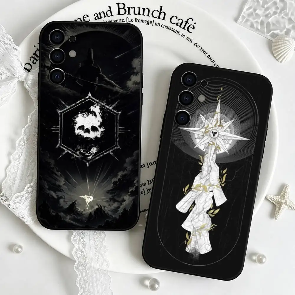 Coque de téléphone Game Destiny 2 pour Samsung S25, S24, S21, S22, S23, S30, Ultra, S20, Plus, Fe, Lite, Note, 10, Housse noire