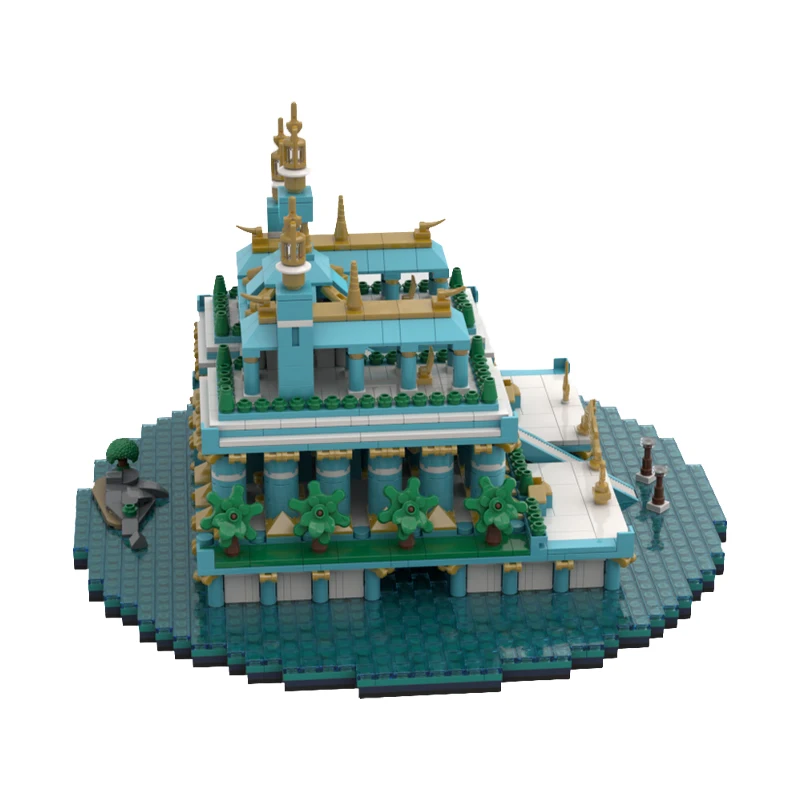2674 pièces – Modèle populaire de Cathédrale et Temple du Lac MOC – Blocs de construction modulaires personnalisables – Technologie DIY pour enfants – Jouet d'assemblage pour garçons – Cadeau