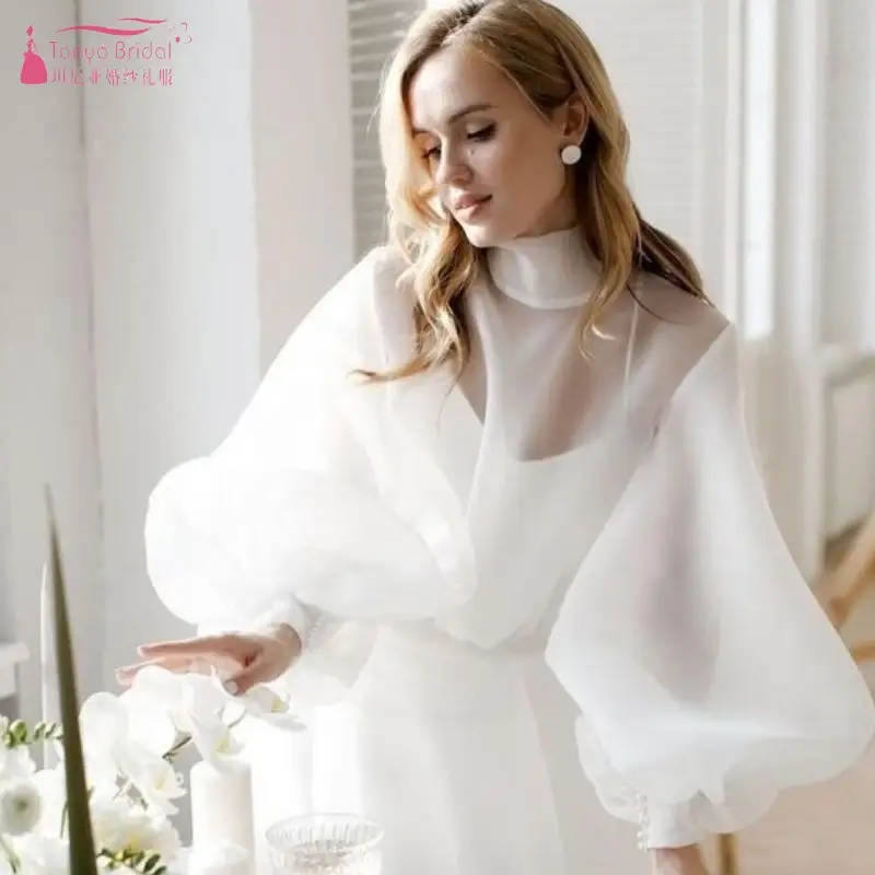 Emmelle Linear Expressionist Organza High Neck Jacket main image 0