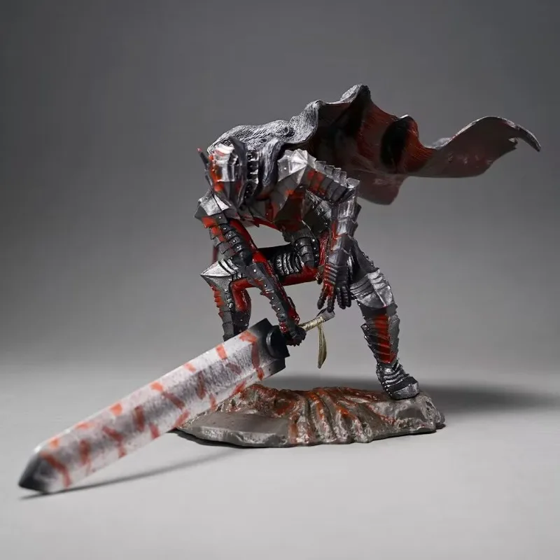 

Berserk Berserker Guts Landing Slash Figure Statue Anime Collectible PVC Model Sculpture Desktop Ornament Figurine Gift for Fans