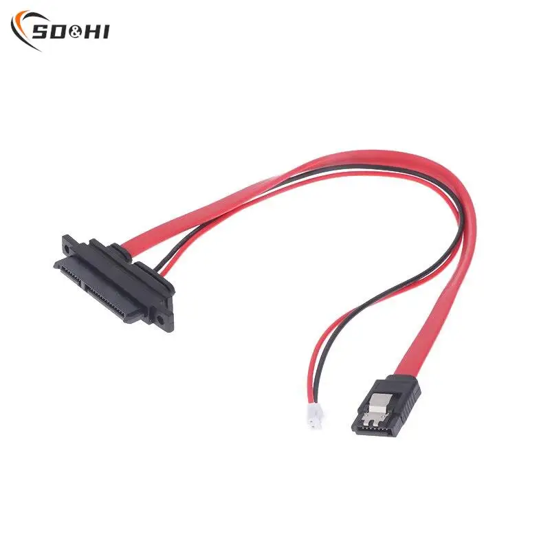 2-in-1 7Pin SATA DATA + 2Pin FDD kombo zasilania dyskietek 7 + 15 Pin 22P połączenie kabel HD CD/DVD