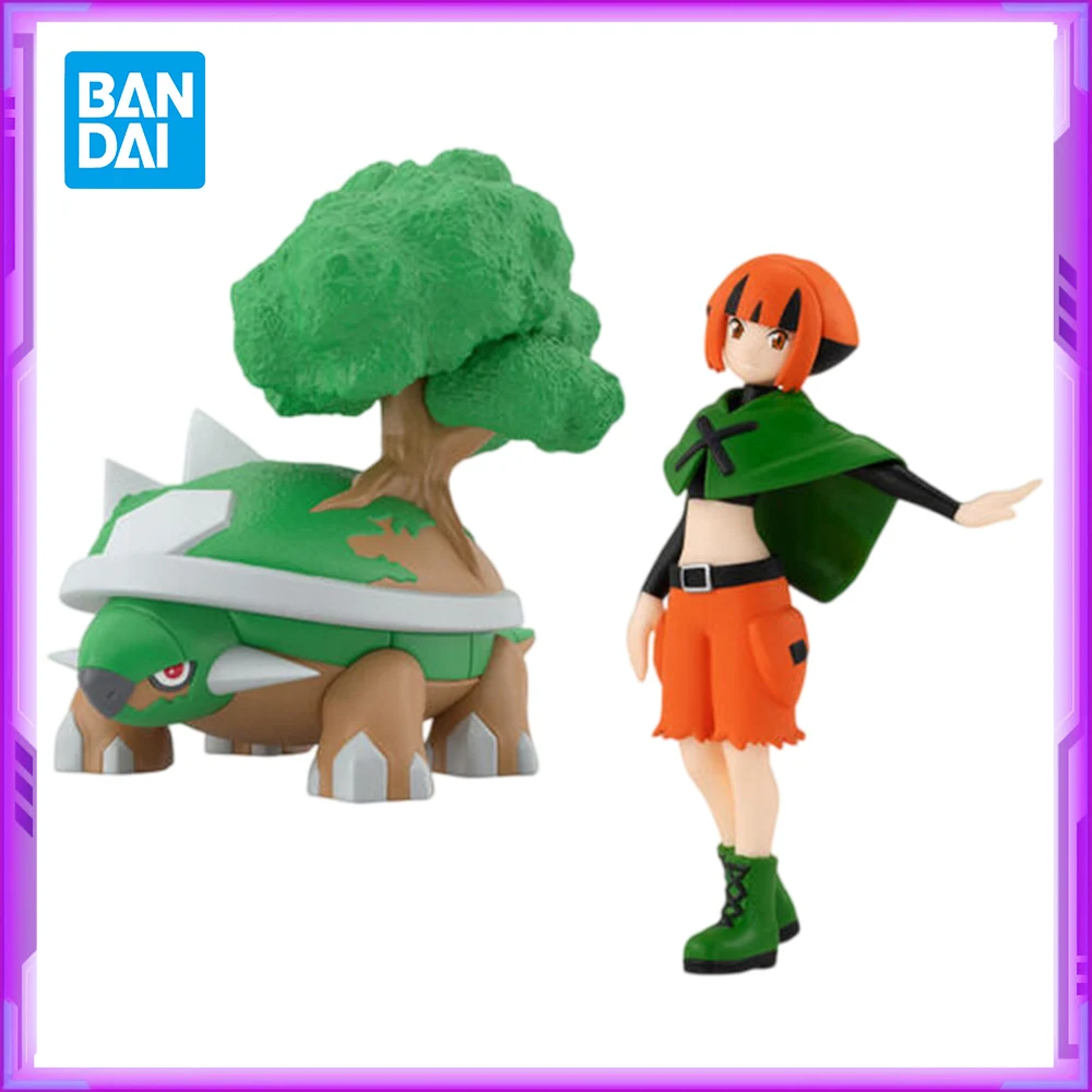 

Original BANDAI Pokemon Sinnoh Region Gardenia Torterra PVC Anime Figures Action Figure Model Toys