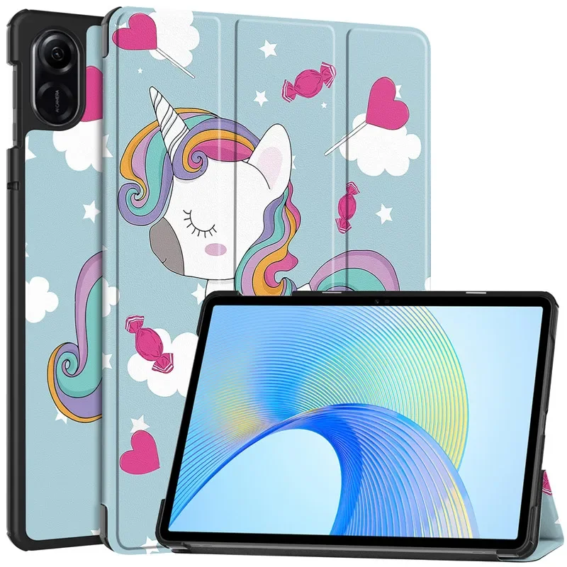 

Cute Unicorn Painted Funda For Honor Pad X9 11.5" Tablet Case Folding Stand Magnetic Cover For Honor ELN-W09 ELN-L09 Hard Coque