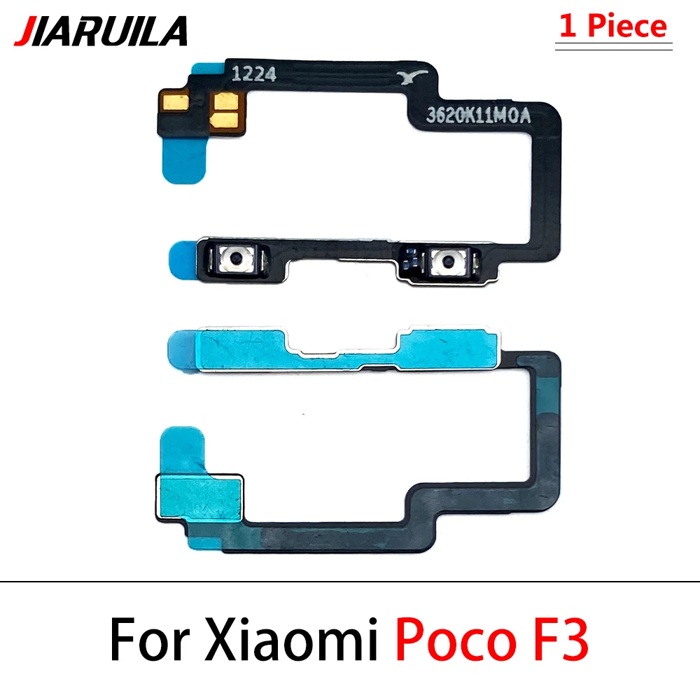 Power Switch On/Off Button Volume control Key Button Flex Cable For Xiaomi Poco X4 Pro 5G F1 F3 F2 Pro X2 X3 GT C3 M2 M3