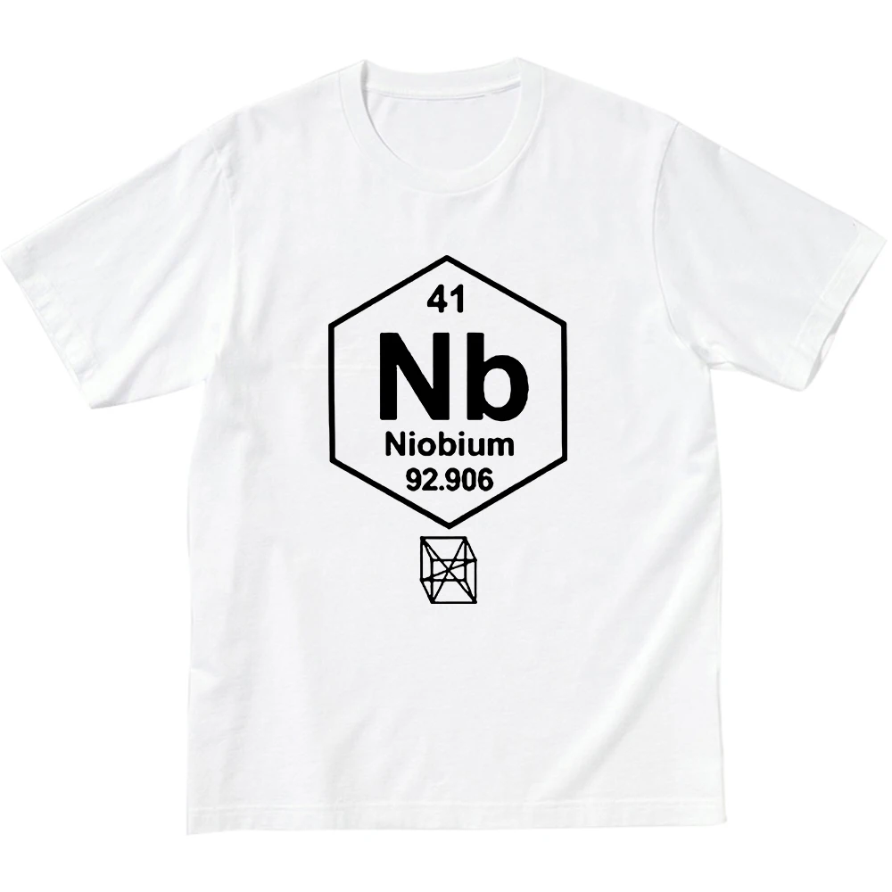For Science Students, The Chemical Elements Are Antimony and Niobium Couple Y2k Casual Short Sleeve Tee  Camiseta