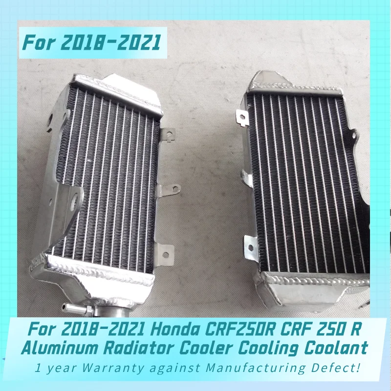 New Left side & Right side  For 2018-2021 Honda CRF250R CRF 250 R Aluminum Radiator Cooler Cooling Coolant 2018 2019 2020 2021