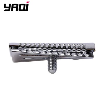 YAQI-accesorio de repuesto para cabezal de afeitar de seguridad inclinado para hombre, Color cromado agresivo superior, doble filo