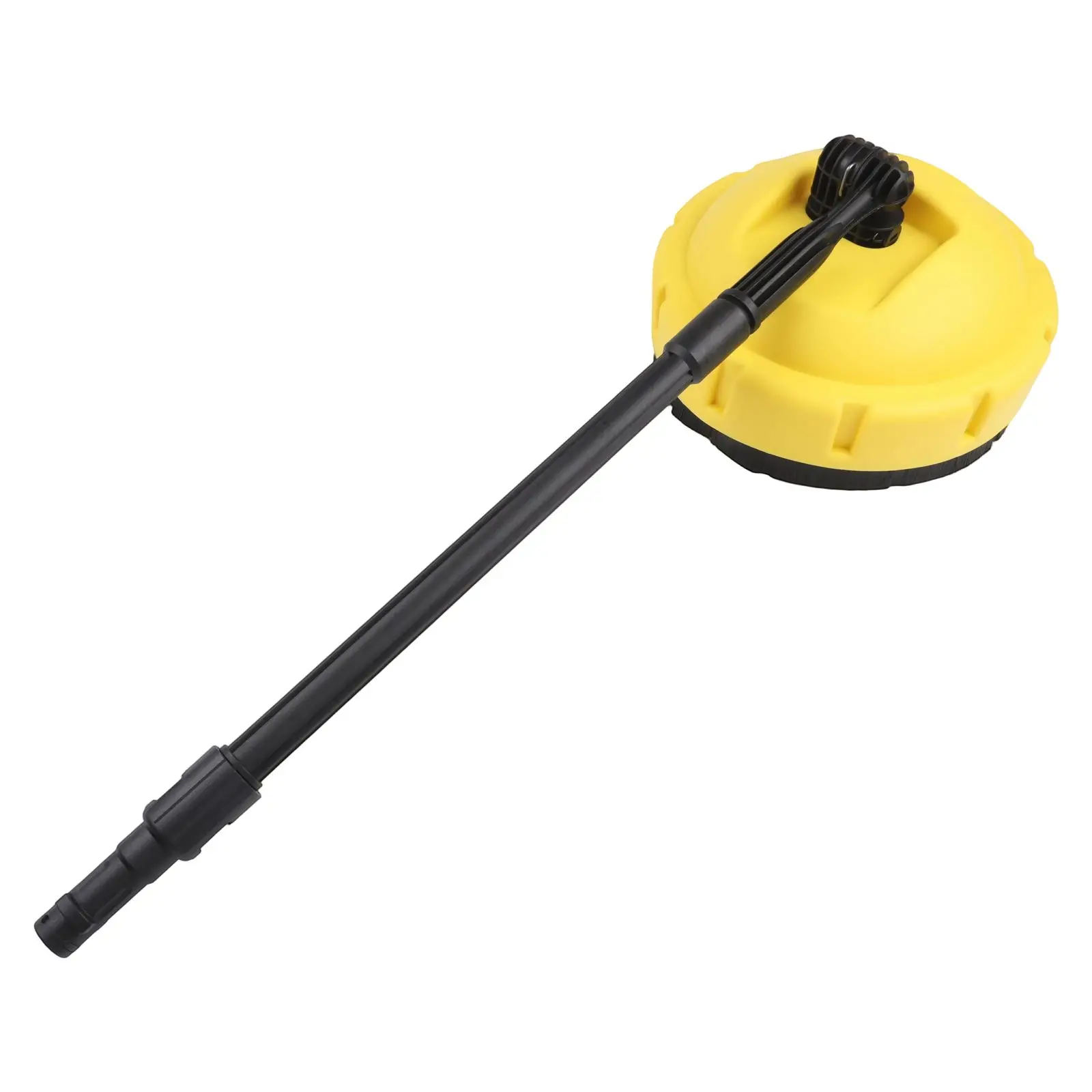 for Power Pressure Washer Patio Cleaning Attachment Featuring Rotary Brush and Adjustable High-Pressure Spray Nozzle