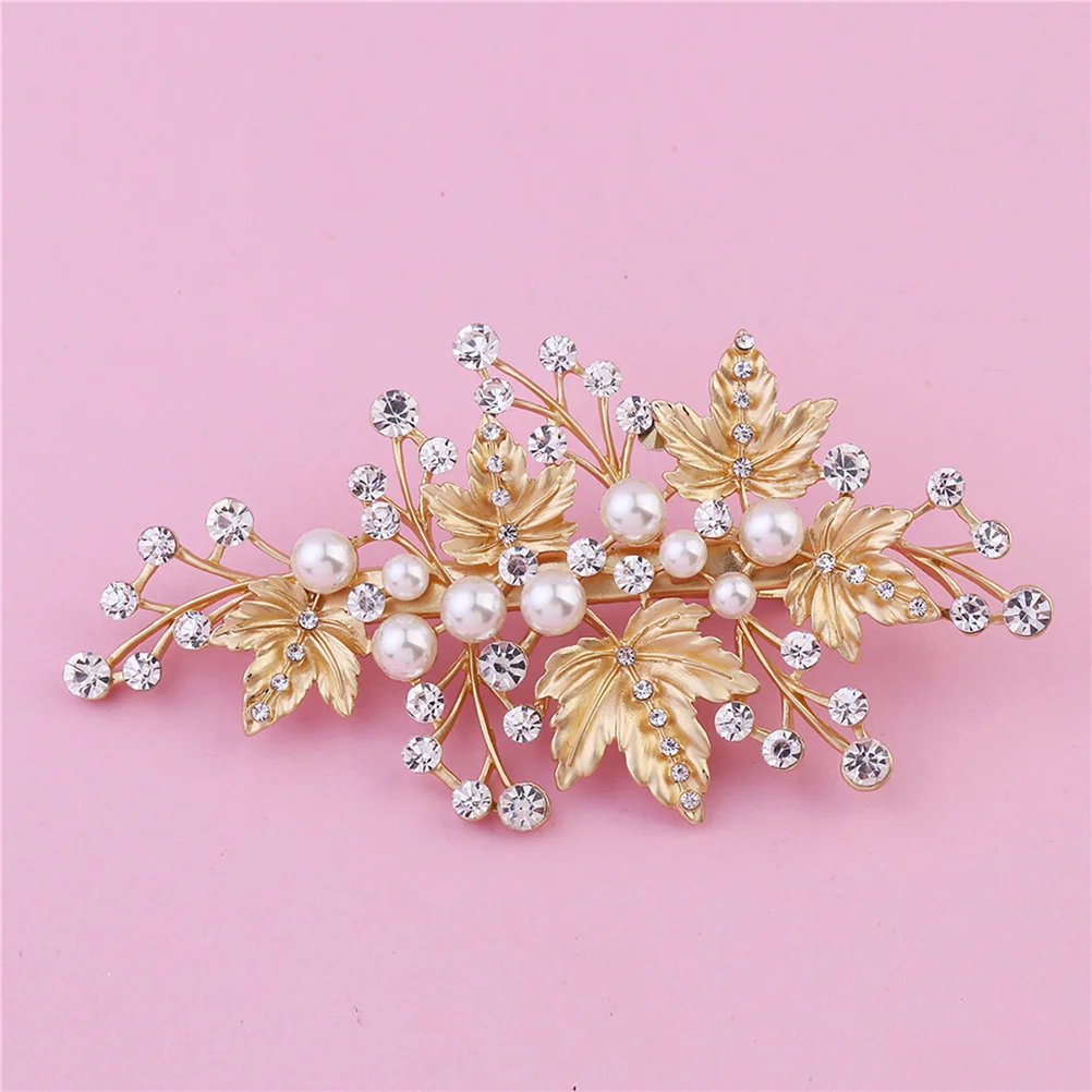 

2Pcs Pearl Bridal Hair Clips Elegant Rhinestone Crystal Hairpins Wedding Accessories Lightweight Comfortable Bridal Hair Clips