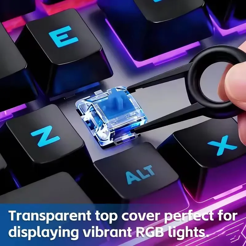 10-30Pcs 3 Pin Blue Red Brown Clicky Switches with Switch Puller Keyboard Clicker Keys Mechanical Keyboard Switches Clickers view 5