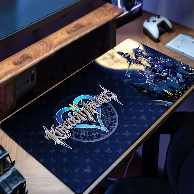 

Mouse Pad Kawaii Desk Mat Office PC Gaming K-kingdom H-hearts Mousepad Non-Slip Rubber Classic Laptop Accessories Keyboard Pad