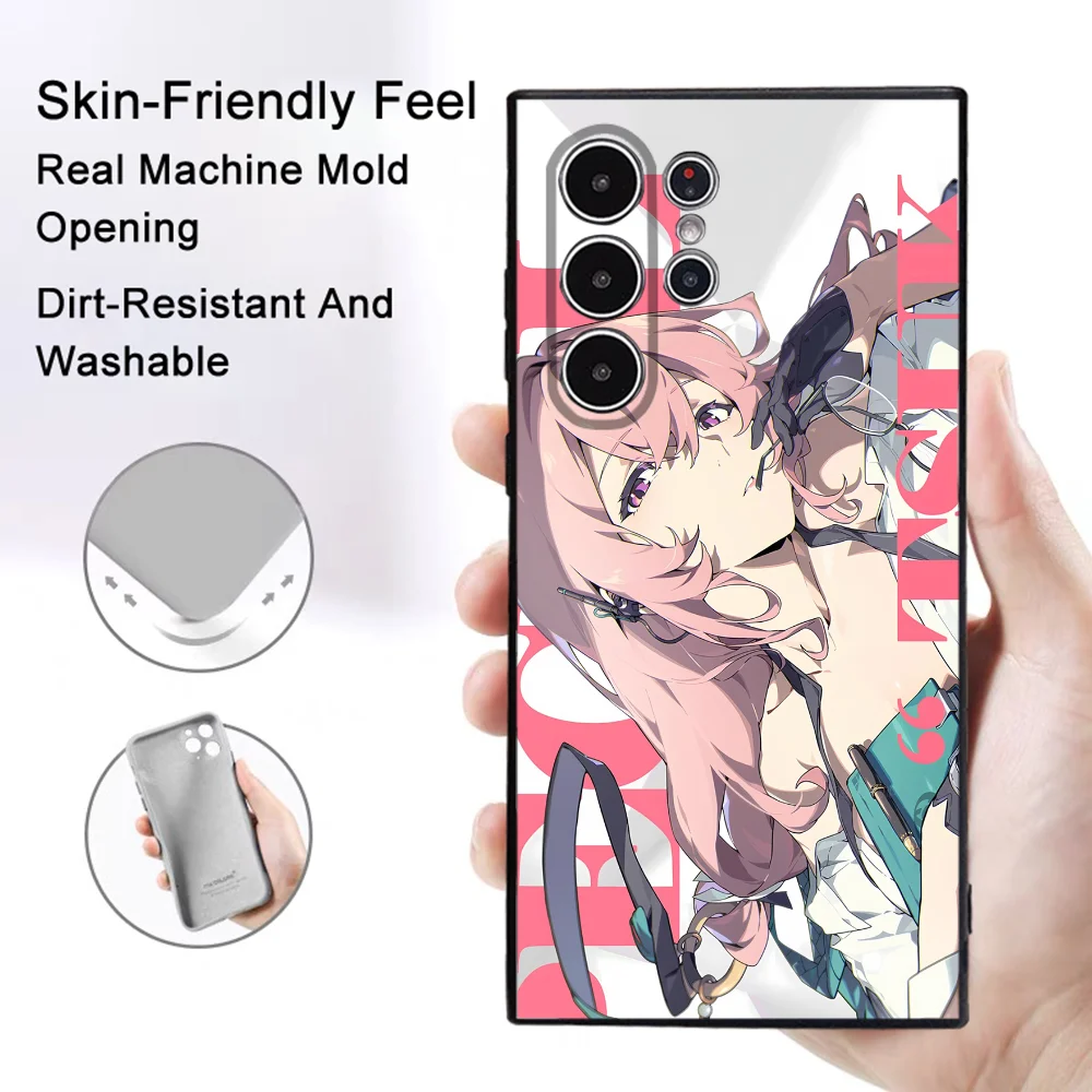 Zenless zona zero caso de telefone samsung galaxy s25 s24 s22 s23 ultra s21 s20 plus 5g fosco antiderrapante capa completa caso macio