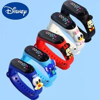 Disney Children's Anime Watch Mickey Minnie Stitch Xiaomi Sports Touch Electronic LED Waterproof Bracelet Kids Watch Toy Gift