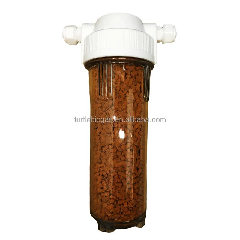 small biogas purification scrubber purifier desulfurizer desulphurization h2s filter for biogas pant