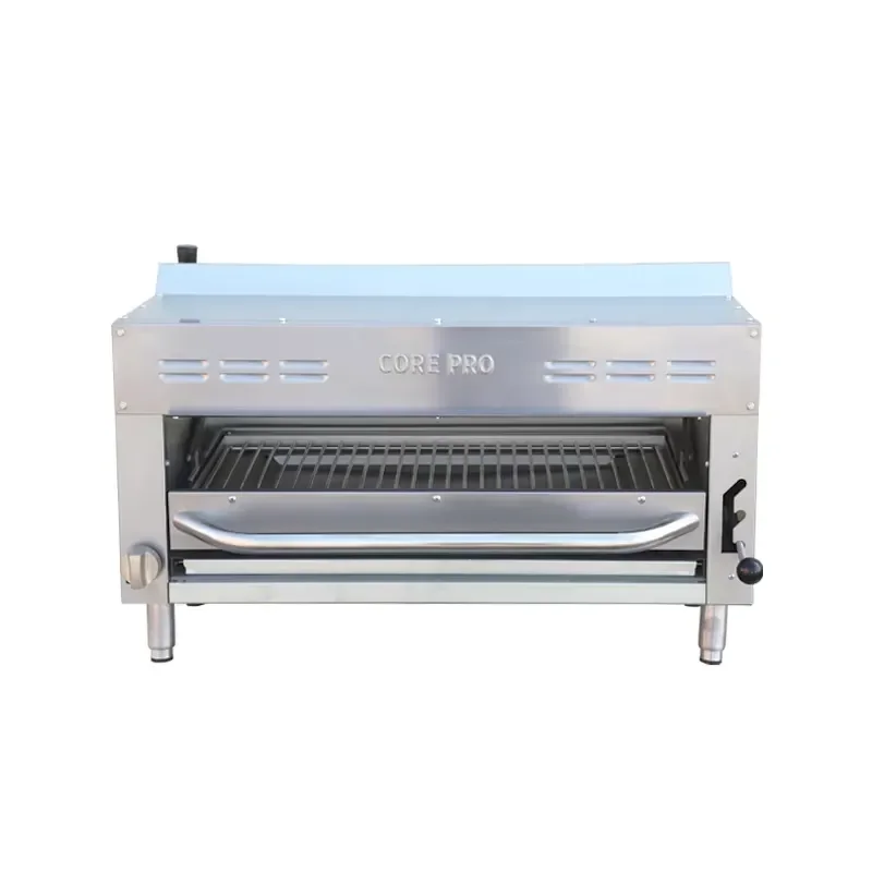 Professional Gas Stainless Steel Salamander Oven for Simultaneous Multi-Task Cooking with Easy Clean Feature