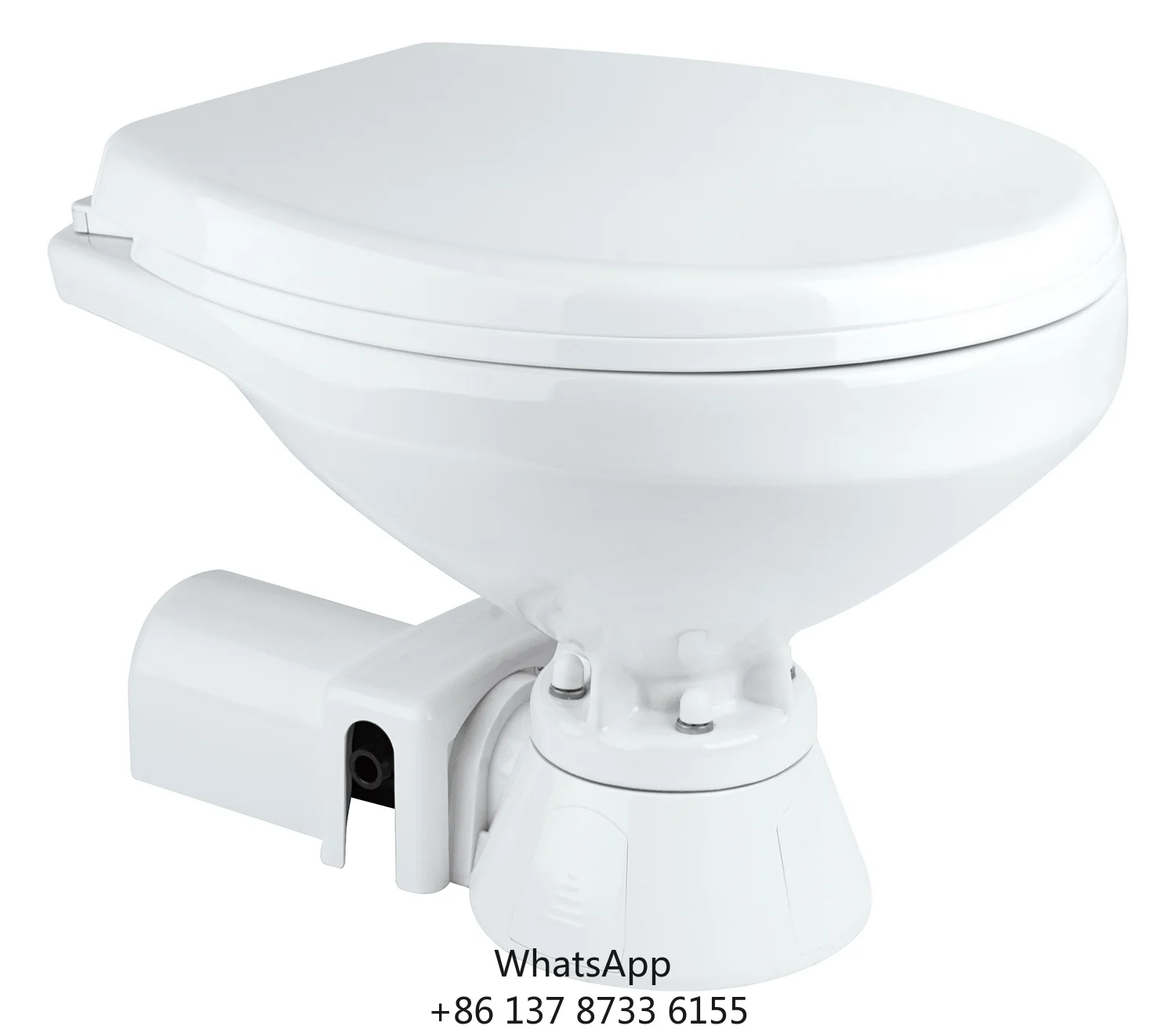 SEAFLO Regular And Compact Size Chemical Outdoor Toilet Plastic Soft Close Seat Electric Marine Toilet For Boat