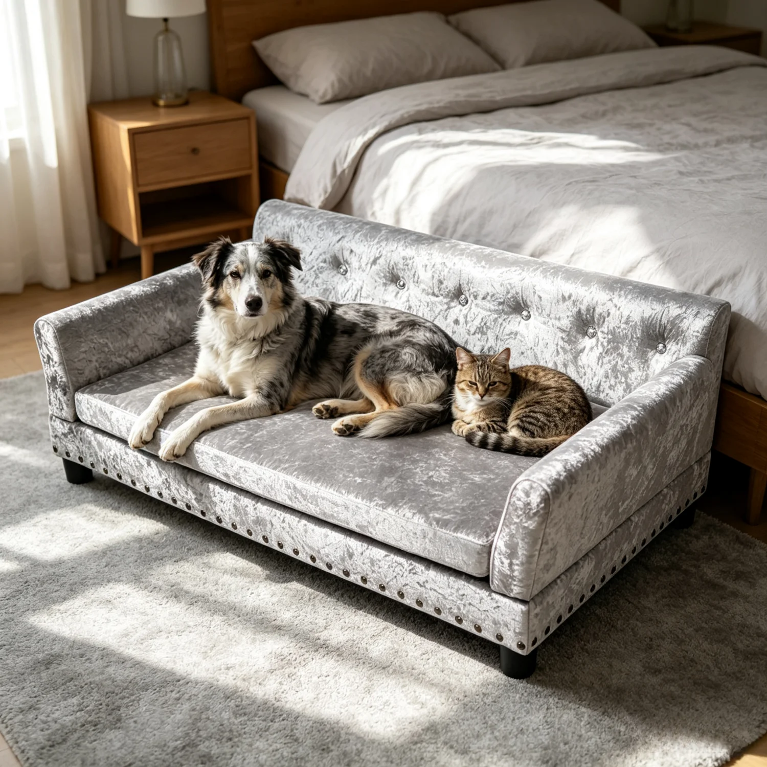 Extra Large Elevated Dog Sofa Lounge Bed