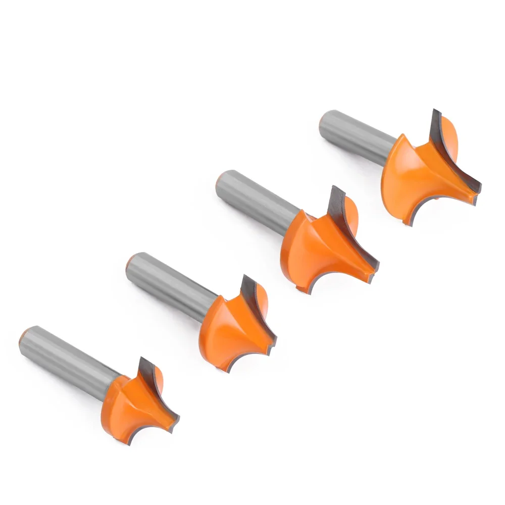 1PC 8mm Shank Tungsten Carbide End Mill Engraving Machine Milling Cutter round over Bit for Woodworking