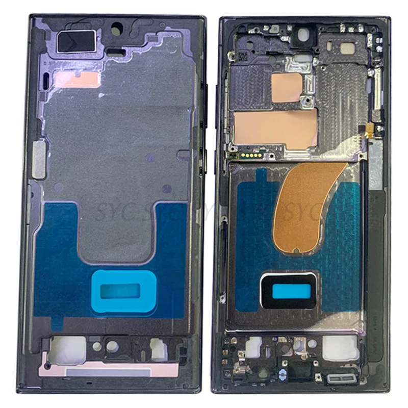 Middle Frame LCD Bezel Plate Panel Chassis Housing For Samsung S23 Ultra S918 Phone Metal LCD Frame Repair Parts