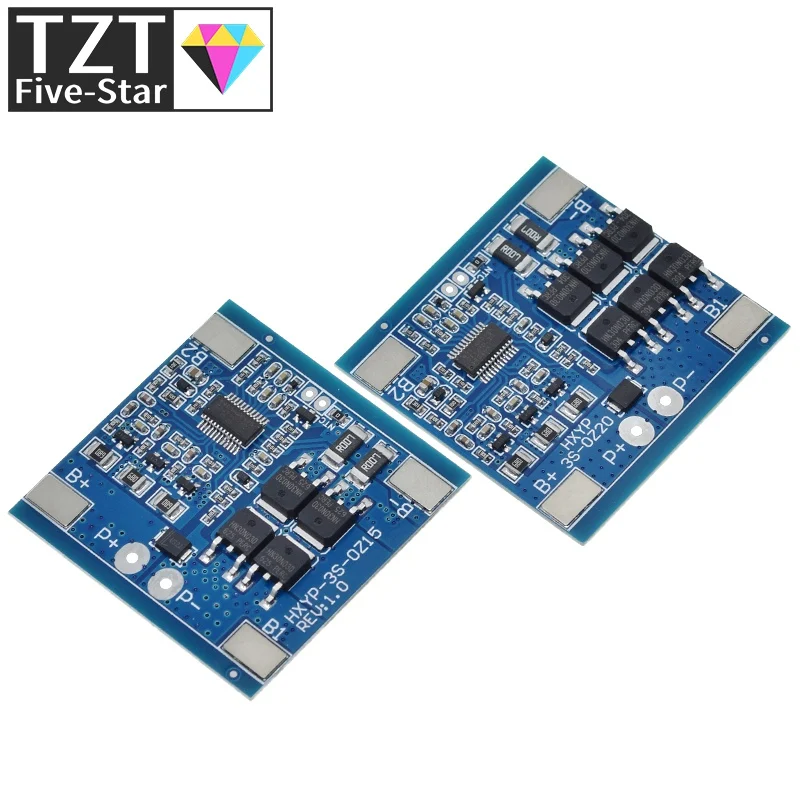 3S 12V 15A / 20A BMS 18650 Lithium Battery Protection Board 11.1V 12.6V Anti-overcharge With Balance And Temperature Control