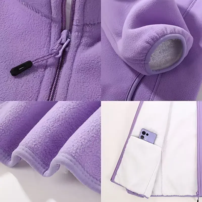 سترة الصيد الرجالية غير الرسمية سترة الصوف للمراهقين سميكة الدافئة الطبقة الداخلية الرجال في الهواء الطلق سترة واقية معطف بطانة الداخلية