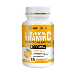 Organic liposomal vitamin C capsules supplement antioxidant support and promote overall immune system health