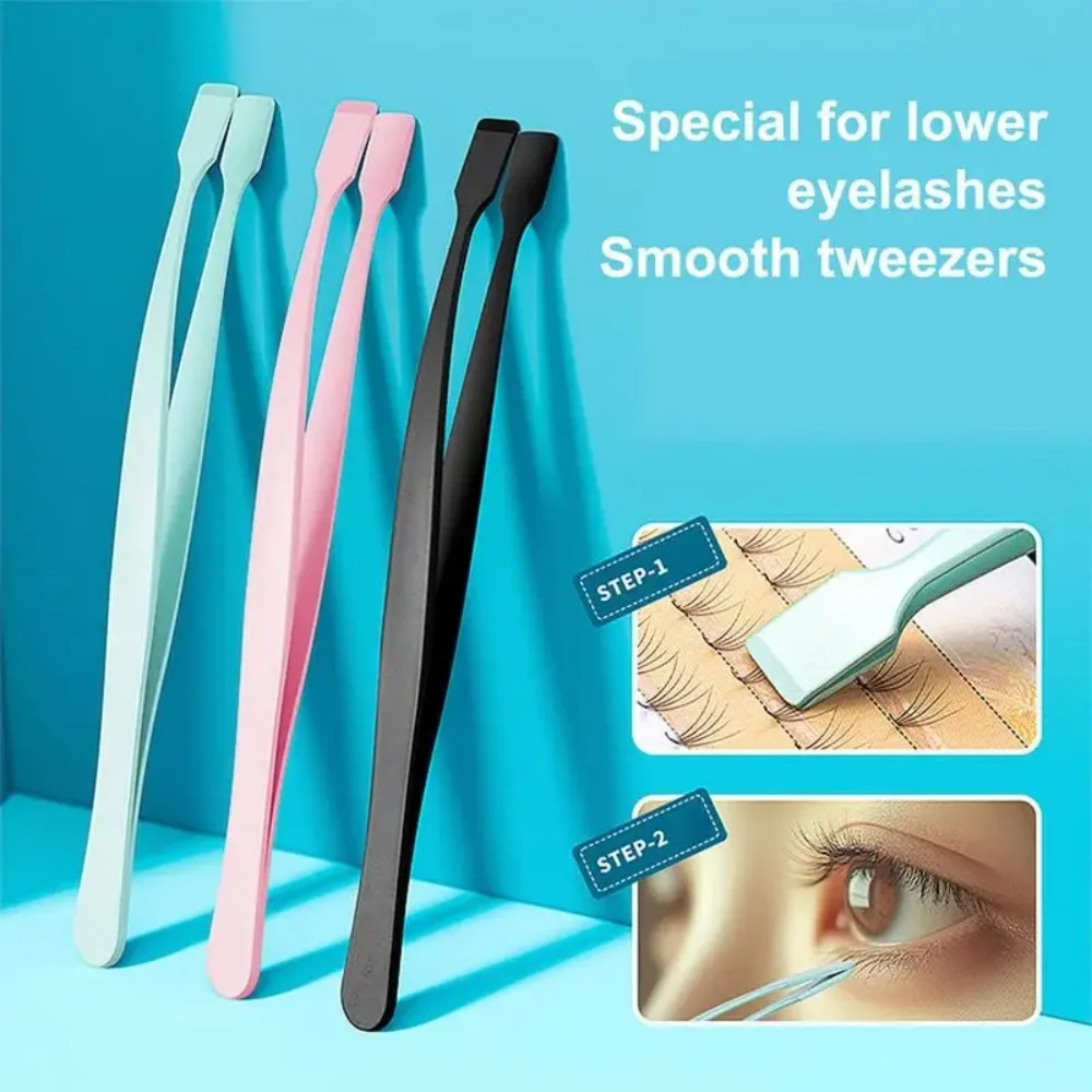 Non-Slip Eyelash Cluster Applicator Tweezers, Lash Separator Makeup Tool, Portable False Lash Grooming Tool for Travel, Home Use