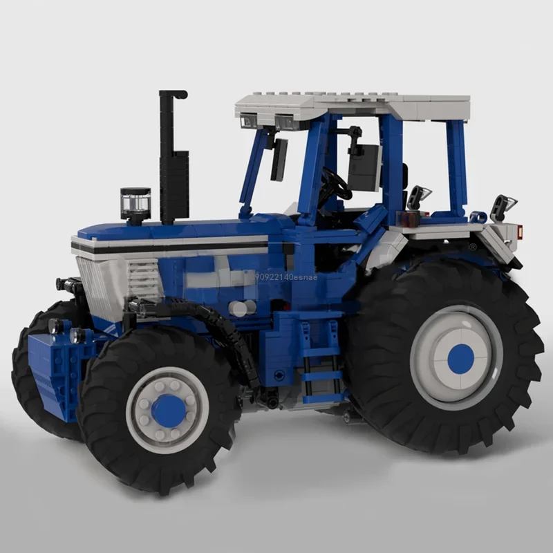 

Технический конструктор MOC Ford 8200: Модель трактора с прицепом, 1148 деталей, развивающий набор для детей, подарок на день рождения, технологические блоки