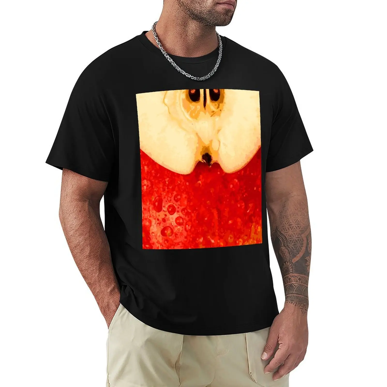 

Shiny Red Apple T-Shirt new gifts and t-shirts tshirts personalised Men's cotton t-shirt