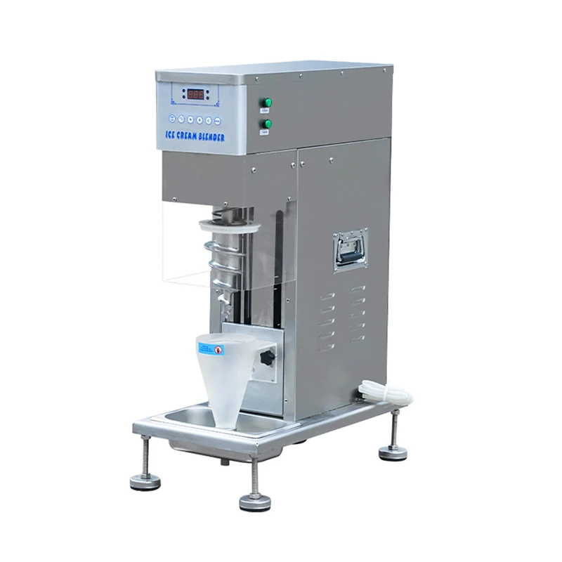 

750W Mini Ice Cream Machine Commercial Swirl Drill Machine With Nuts Fruits / Frozen Fruit Ice Cream Mixer Milkshake Machine
