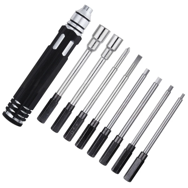 

Professional Steel 8 In1 Screwdriver Set RC Repair Tool Kit For Plane Hex