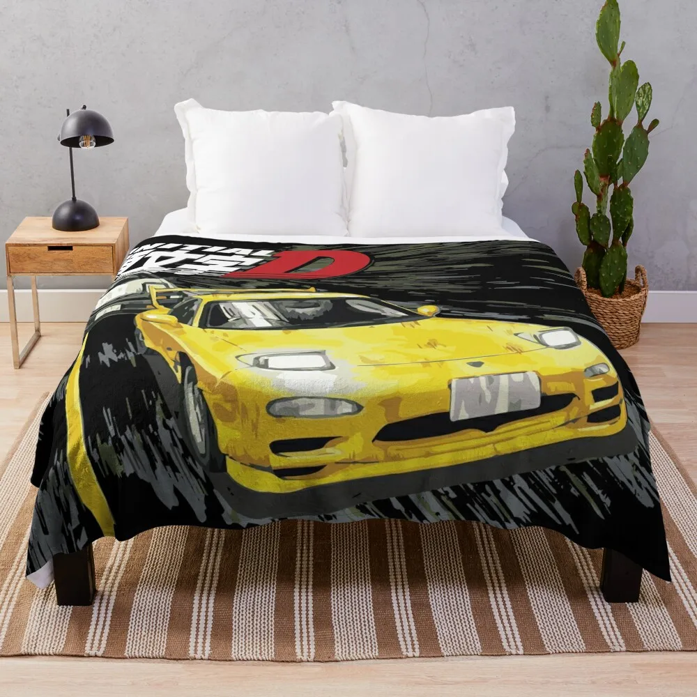 

Initial D - Mountain Drift Racing Tandem fd3s vs AE86 Throw Blanket Luxury Brand for babies Blankets