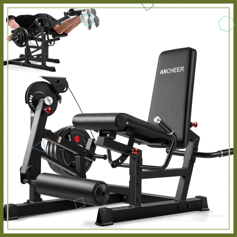 Verstellbare Beinstreck- und -beugemaschine für das Home-Gym, 700 lbs Tragkraft, Kabelsystem, kompaktes Design