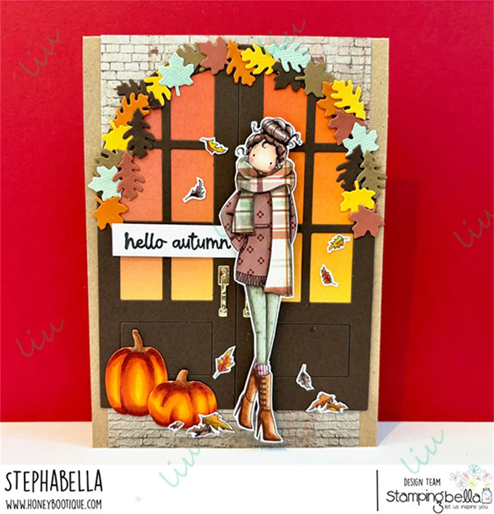 2025 أغسطس جديد اليقطين التصحيح كوخ خلفية المطاط الساحرة Stamps DIY بها بنفسك اليدوية ألبوم يوميات بطاقة سجل القصاصات عيد الميلاد هالوين