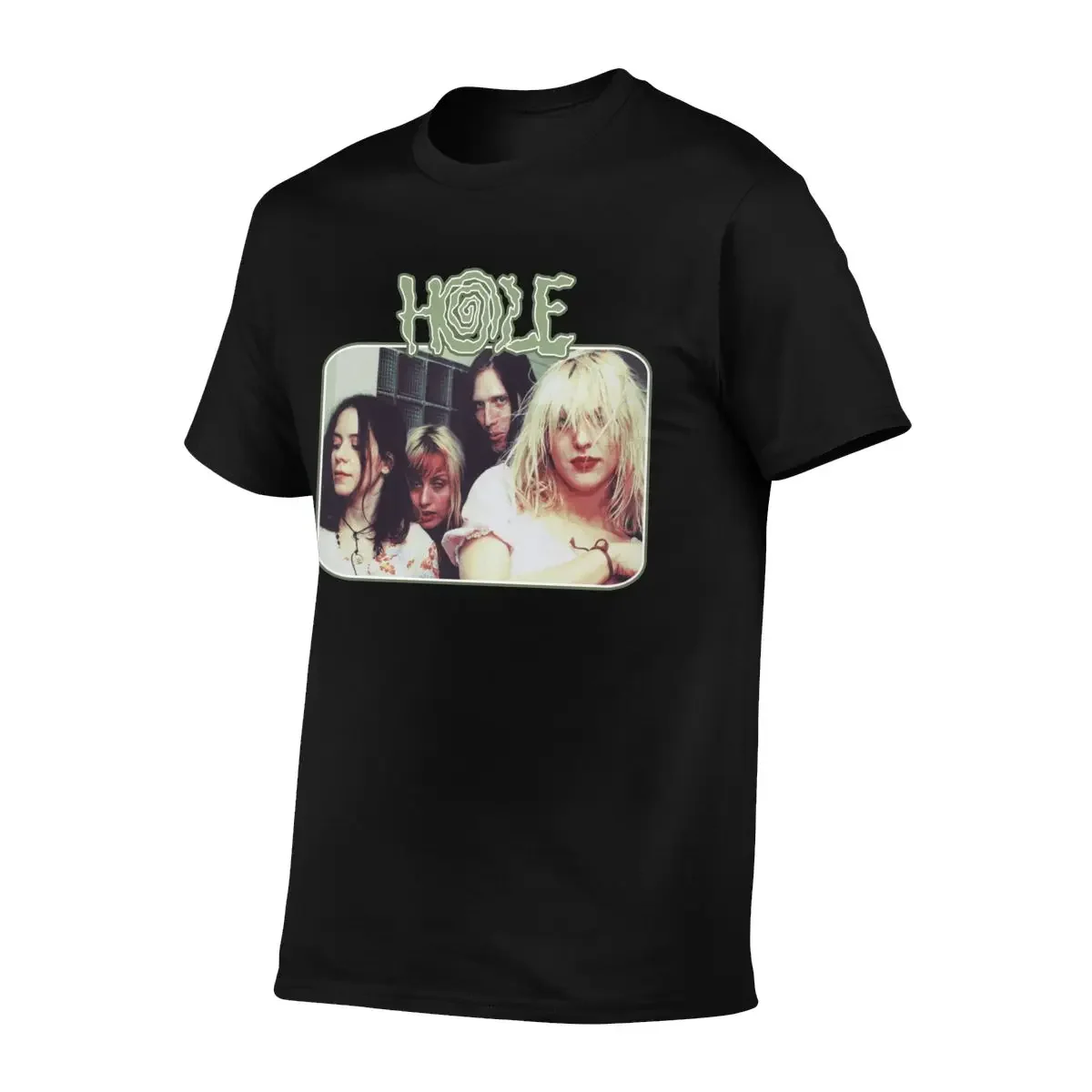 Band Rock Girls T Shirt Hole Courtney Love Basic 100 Cotton T-Shirt Short Sleeves Print Tee Shirt Man