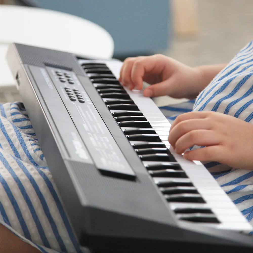 61 Keys Electronic Keyboard Piano Portable Digital Music Key Board with Microphone Children Gift Musical Enlightenment