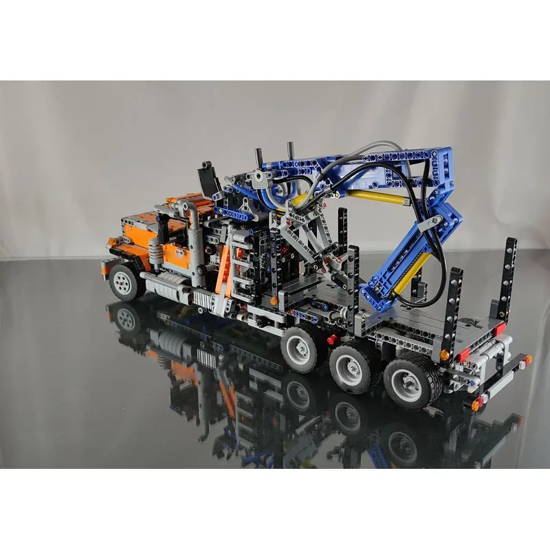 

MOC-92600 New Forest Logging Self-loading Truck Building Block Model 1822 Parts Boys Children's Birthday Christmas Toy Gift