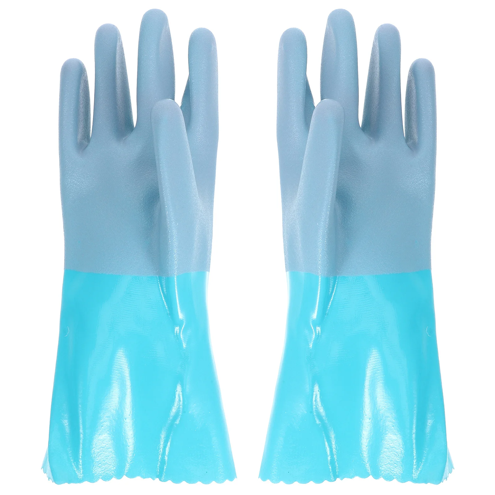 

1Pair Anti-Slip Fish Cleaning Rubber Gloves Puncture Resistant Heavy Duty Gloves for Kitchen Use