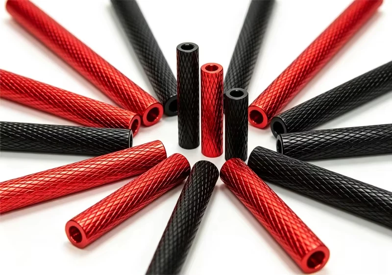 M3 Knurled Aluminum Standoff Round Connecting Tube,FPV Craft Frame Spacer Column,MotorcycleBalance Aluminum Rod RC Mode Fastener
