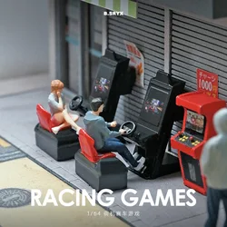 Resin 3D Print  1/64 Racing Arcade Game Model  Diorama Figure Model  Creative Photography Display Collection Decoration