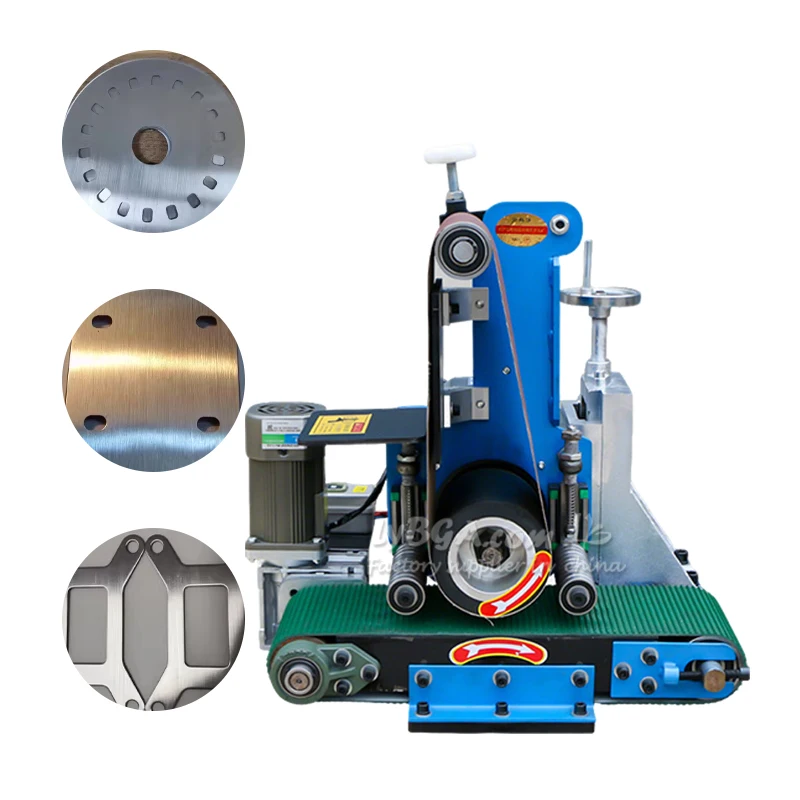 Automatic Polishing Machine LY 100mm 150mm Compact Flat Surface Sanding Belt Grinding Deburring Stainless Steel Rust Removal