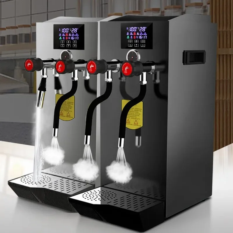 Automatic steam boiling water machine, full set of steam milk foam machine for commercial equipment in milk tea shop