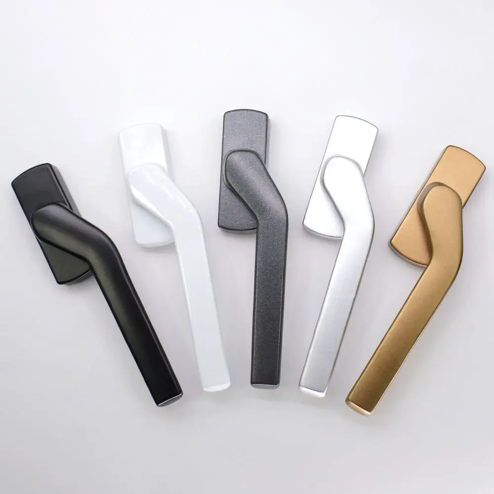 Heavy Duty Casement Window Handle Square Spindle Fork Style Aluminum Alloy Hardware For Home Upgrades