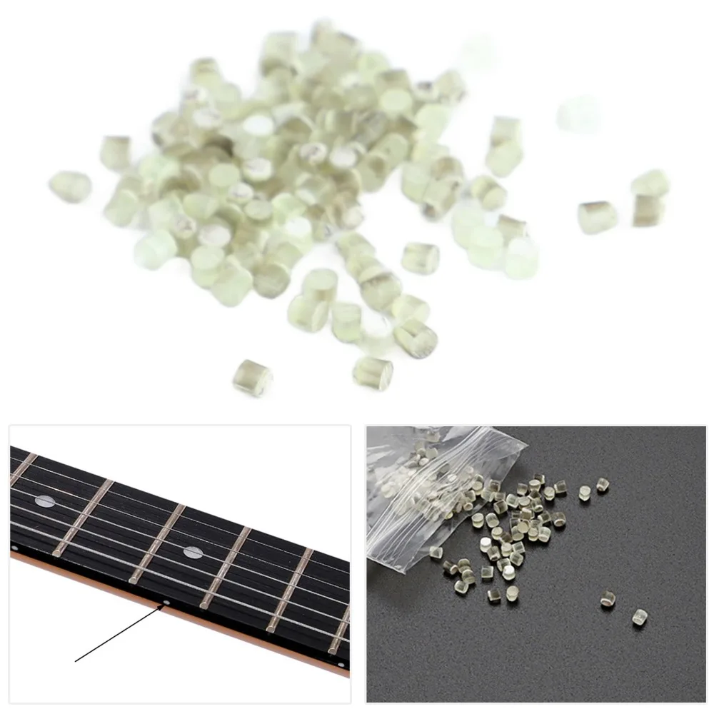 100pcs 2mm ​Position Marker Inlay​ ​Sound Nodes​ ​Luminous​ ​Fingerboard Dots​ ​Glow in Dark​ ​Fretboard Marking Dots​