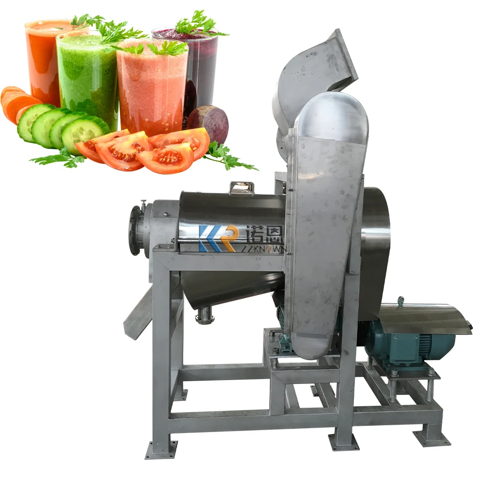 OEM Commercial Apple เกลียว Crusher Juicer Extractor ผลไม้สายการผลิตการประมวลผลเครื่องกดเย็นสำหรับสีส้ม